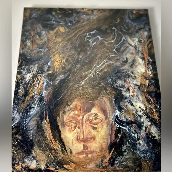 16”x20” Original Mixed Media Painting on Canvas Artwork - Picture 4 of 8